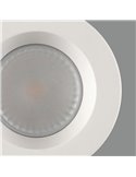 Lâmpada embutida LED COB 8W para banheiros SAFE Branco texturizado, 3000K 730lm IP65