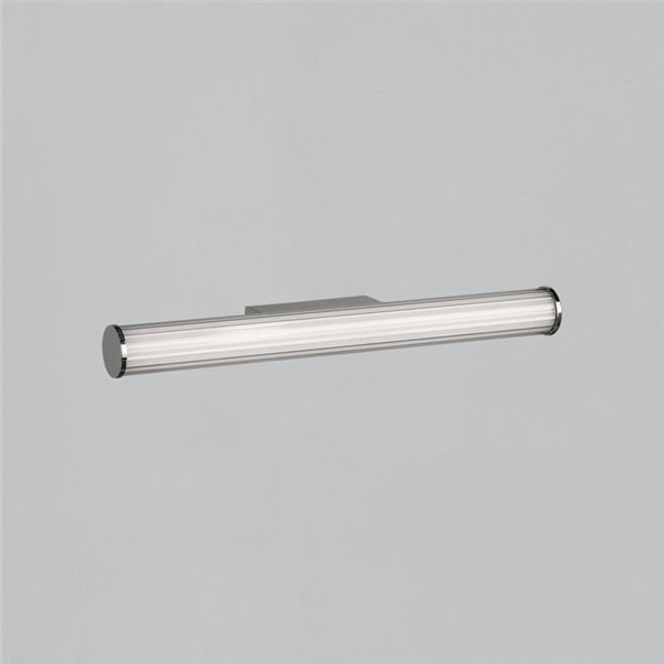 Aplique LED de baño SARA de 60cm de largo Opal/Cromo, 19W 1780lm, IP44, Kelvin 3000K-4000K con Interruptor deslizante