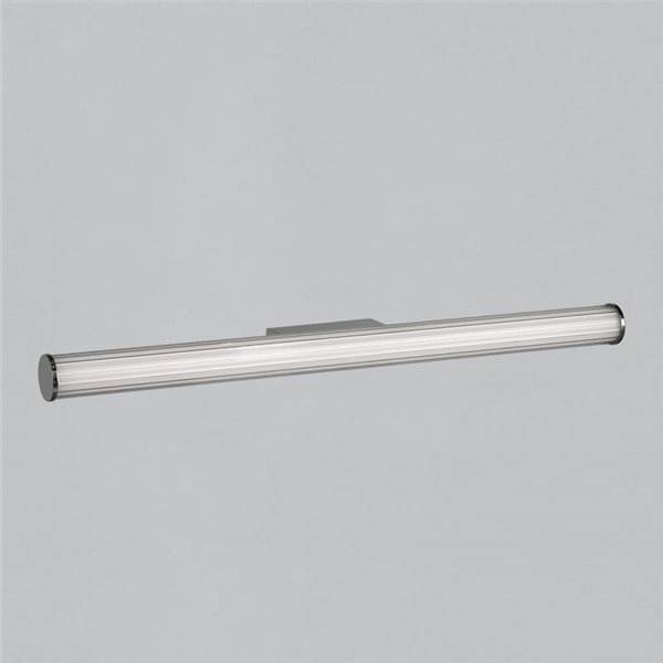 Aplique LED de baño SARA de 90cm de largo Opal/Cromo, 22W 2050lm, IP44, Kelvin 3000K-4000K con Interruptor deslizante