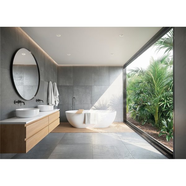 Downlight Empotrable LED COB 13W para baños SAFE Blanco Texturado, 3000K 1360lm IP65