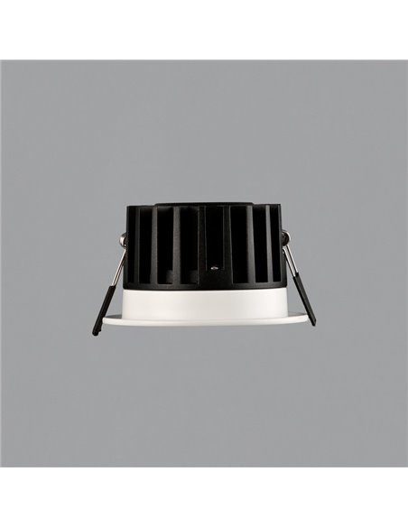 Lâmpada embutida LED COB 13W para banheiros SAFE Branco texturizado, 3000K 1360lm IP65