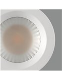 Lâmpada embutida LED COB 13W para banheiros SAFE Branco texturizado, 3000K 1360lm IP65