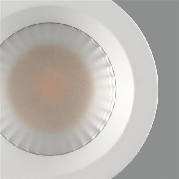 Lâmpada embutida LED COB 13W para banheiros SAFE Branco texturizado, 3000K 1360lm IP65