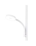 Brazo ajustable para iluminación focalizada en la lámpara de pie SPECTER blanca.