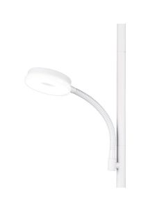 Lámpara de pie LED SPECTER en blanco mate con control táctil y diseño moderno. 2