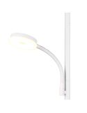 Brazo Flexible para iluminación focalizada en la lámpara de pie SPECTER blanca.