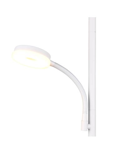 Brazo Flexible para iluminación focalizada en la lámpara de pie SPECTER blanca.