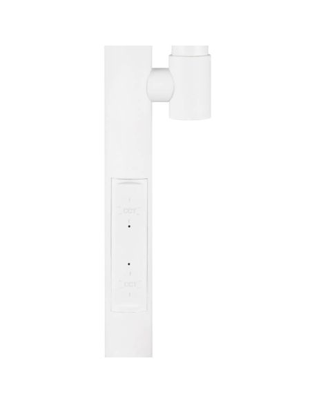 Control táctil para ajustar brillo y temperatura de la luz en la lámpara SPECTER blanca