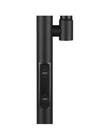 Interruptores separados para controlar de forma independente o projetor e o braço flexível.