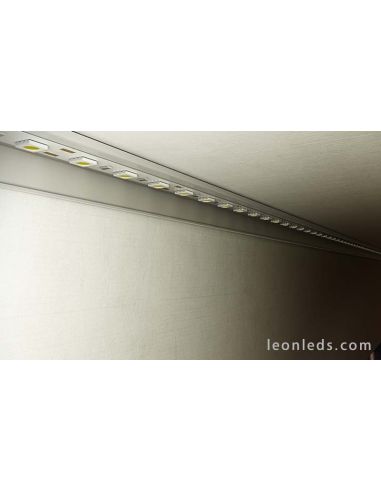 Perfil Aluminio de superficie en esquina -Tipo E- 2M | LeonLeds