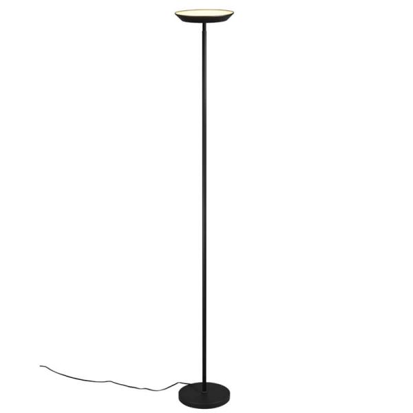 Lámpara de pie LED SPECTER en negro, con diseño minimalista y regulador de luz R47841132.