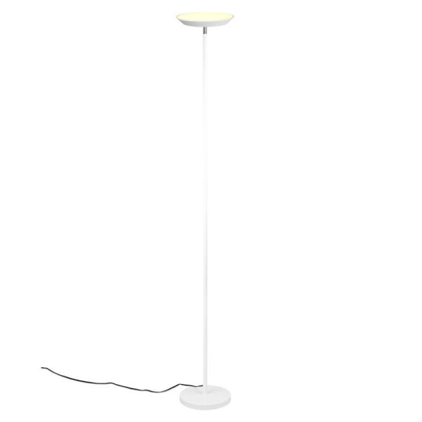 Pied stable et élégant de la lampe SPECTRE en blanc mat.