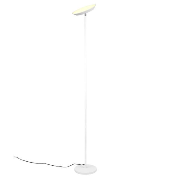 Détail de l'élégante finition blanc mat de la lampe SPECTRE R47841131.