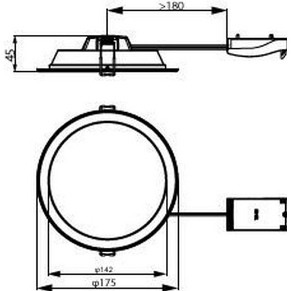 Downlight LED Rond 12W LEDINAIRE SlimDownlight 3000K - 4000K - 6500K CCT 1200Lm