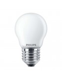 Pack Ahorro 2x Bombillas LED Philips E27 4.3W reemplazo 40W G45 -Esférica Mate- 2700K 8718699763916