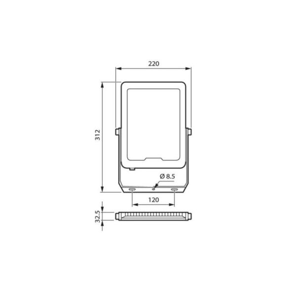 Projecteur LED 100W Noir LEDINAIRE...