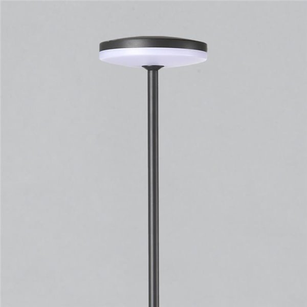 Baliza de exterior LED con Pico a la tierra y Base de superficie antracita Textu., 12W 3000K 1230lm