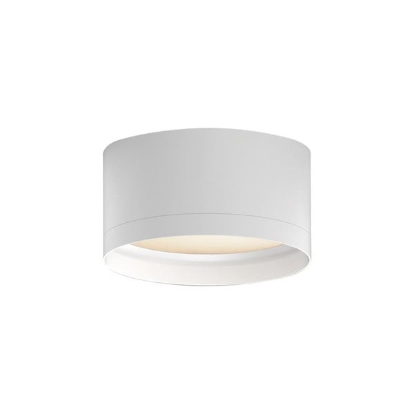 Plafón LED de techo TECH Blanco Texturado, 18W 3000K 2200lm, Ø 15cm, Estilo Moderno, IP44 Difusor Microprismatico
