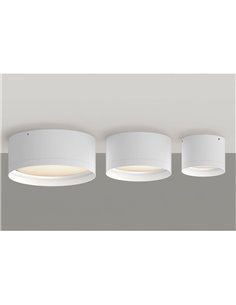 Plafonnier LED TECH Blanc Texturé, 25W 3000K 3000lm, Ø 20cm, Style Moderne, Diffuseur Microprismatique IP44 2