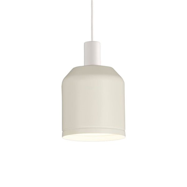 Plafonnier suspendu blanc TURKANA, kit de texte blanc, E27 15W