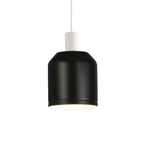 Turkana Colgante 3908/16 Negro, Kit Blanco Text., LED E27 15W, CL.I