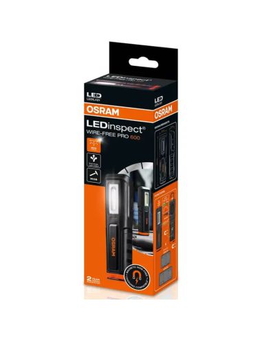 Caja LEDinspect WIRE-FREE PRO 600 - Lámpara de Inspección LED Recargable Sin Cables 600 lm IK08 LEDIL421