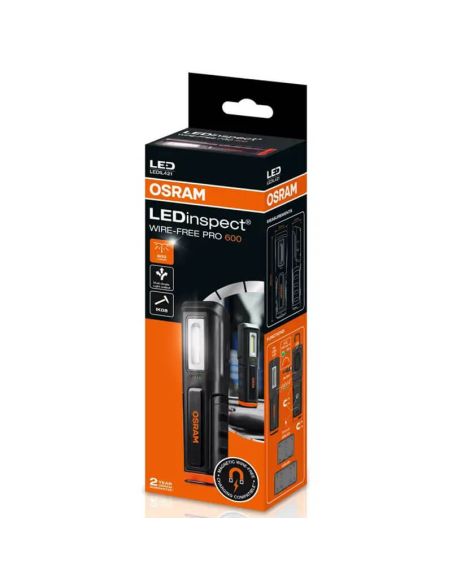 Caixa LEDinspect WIRE-FREE PRO 600 - Lâmpada de inspeção LED recarregável sem fio 600 lm IK08 LEDIL421