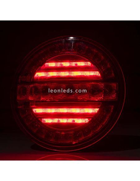 Luz LED redonda com neblina e marcha à ré FT-214 Fristom | LeonLeds Iluminação