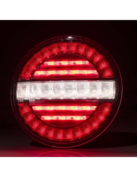 Luz LED redonda com neblina e marcha à ré FT-214 Fristom | LeonLeds Iluminação