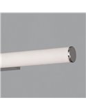 Aplique LED para baños URA Opal/Cromo, 19W 1780lm, 3000K-4000K, IP44, con Interruptor deslizante