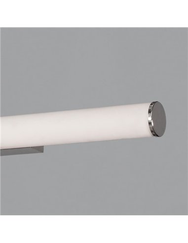 Aplique LED para baños URA Opal/Cromo, 19W 1780lm, 3000K-4000K, IP44, con Interruptor deslizante