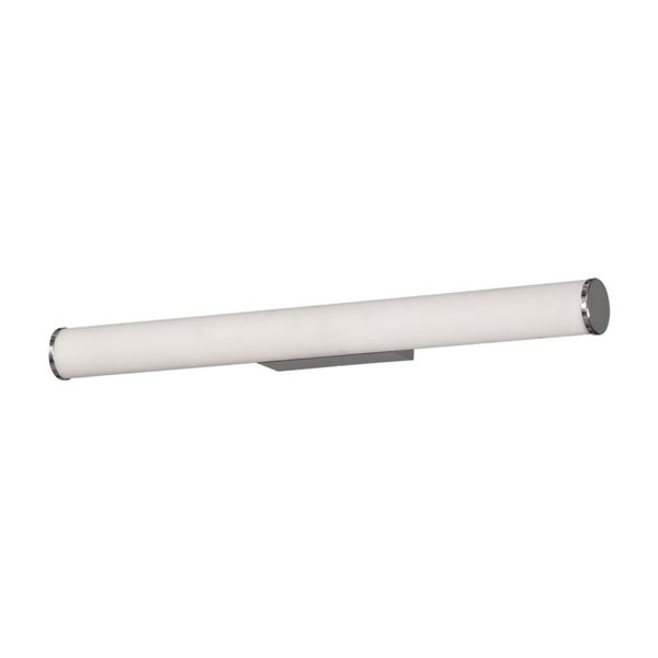 Aplique LED para baños URA Opal/Cromo, 19W 1780lm, 3000K-4000K, IP44, con Interruptor deslizante