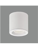 Plafón de superficie apto para baños VANDUO blanco texturado, GU10 8W, IP65