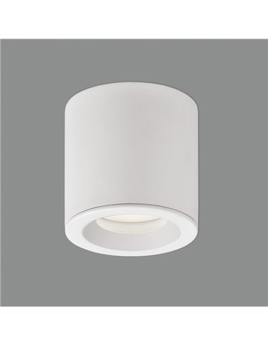 Plafón de superficie apto para baños VANDUO blanco texturado, GU10 8W, IP65