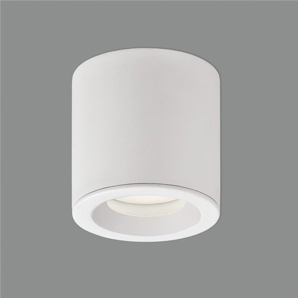 Plafón de superficie apto para baños VANDUO blanco texturado, GU10 8W, IP65