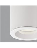 Plafón de superficie apto para baños VANDUO blanco texturado, GU10 8W, IP65