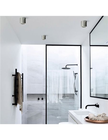 Plafón de techo para para baños VANDUO cromo, GU10 8W, IP65
