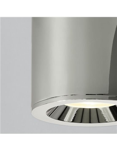 Plafon cromado para banheiro VANDUO, GU10 8W, IP65