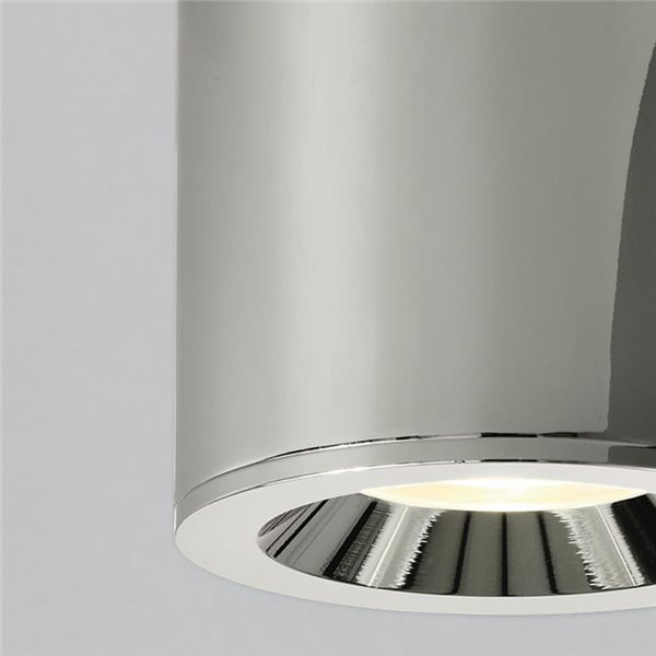 Plafon cromado para banheiro VANDUO, GU10 8W, IP65