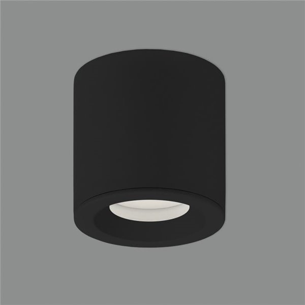 Plafón de techo para para baños VANDUO negro texturado, GU10 8W, IP65