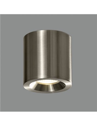 Luminária de teto para banheiros VANDUO níquel fosco, GU10 8W, IP65