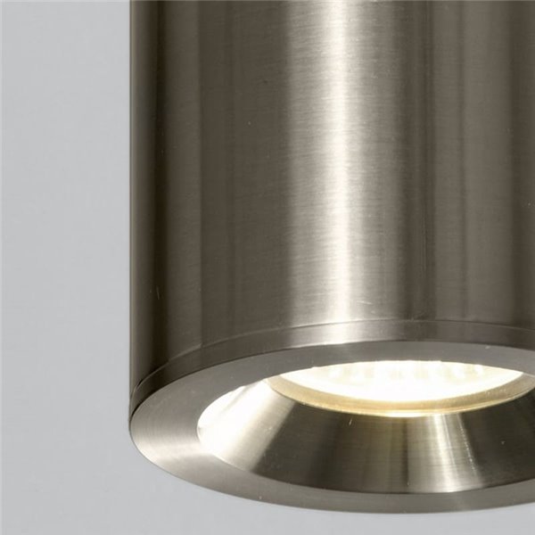 Plafonnier pour salle de bain VANDUO nickel mat, GU10 8W, IP65