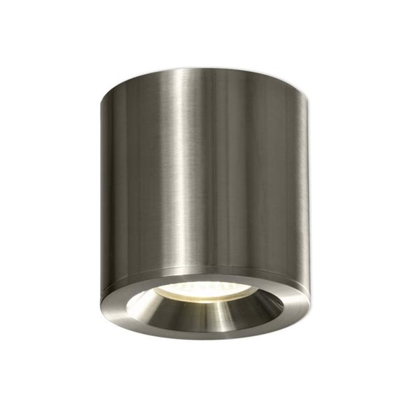 Plafón de techo para para baños VANDUO niquel mate, GU10 8W, IP65