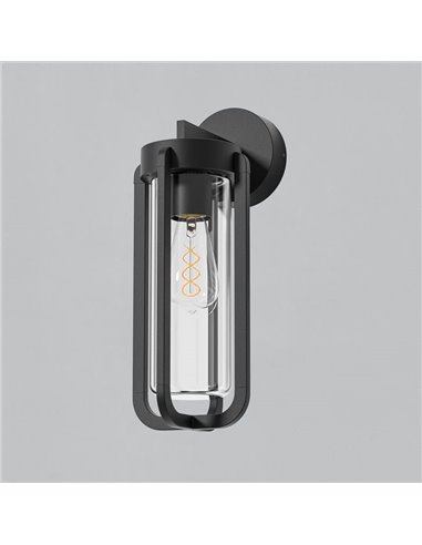 Applique d'extérieur VEGA texturée anthracite, E27 15W (non incl.), IP65