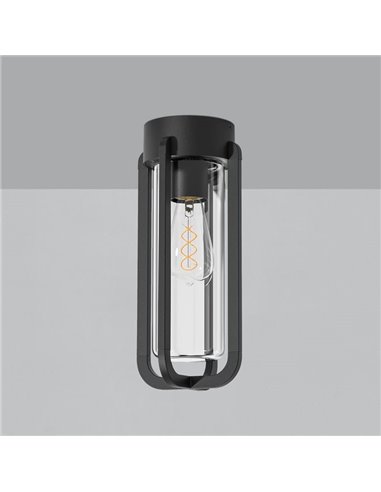 Plafonnier extérieur VEGA Anthracite Texturé, E27 15W, IP65