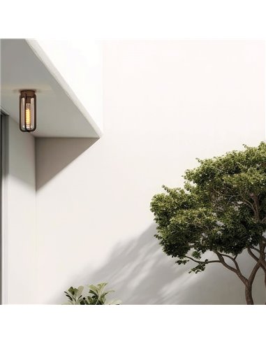 Plafon exterior VEGA Antracite Texturizado, E27 15W, IP65