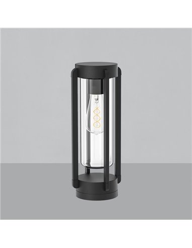 Farol externo texturizado antracite VEGA, E27 15W, IP65