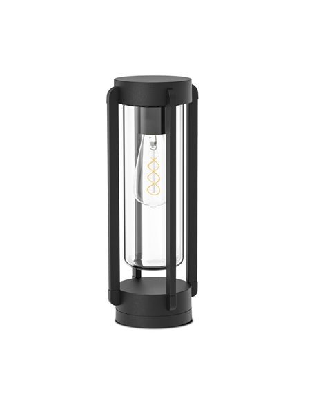 Farol externo texturizado antracite VEGA, E27 15W, IP65