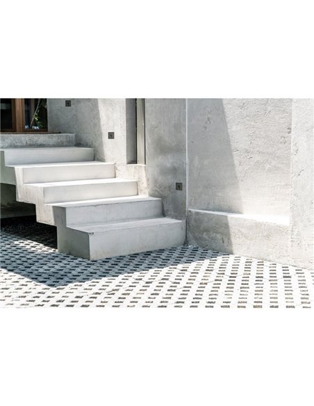 VIRGO Balise d'extérieur à encastrer au sol LED blanc texturé, 3W 3000K 60lm, IP65