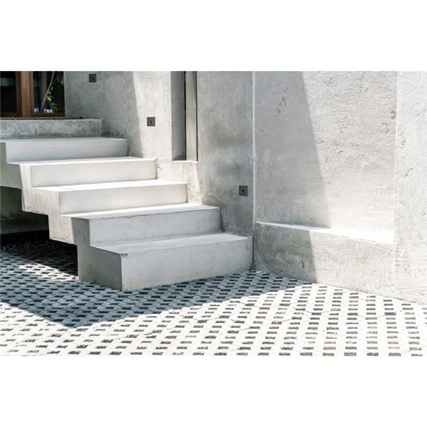 Baliza empotrable LED de suelo para exterior VIRGO blanco Texturado, 3W 3000K 60lm, IP65